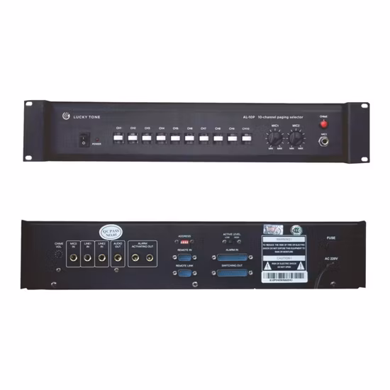 Amplificateurs et haut-parleurs Amplificateur de mixage de puissance 5 zones micro et ligne